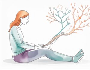 Abstract illustration of neural pathways in the brain forming new connections, representing memory reprocessing in EMDR therapy