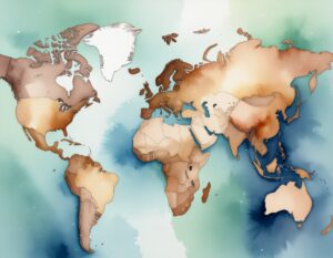 World map showing EMDR therapy practised globally across over 75 countries